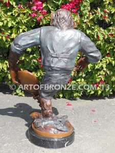 Chimp Musical Violin special edition, gallery quality chimpanzee standing on foot holding violin