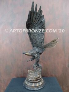 Eagle II flying eagle sculpture corporate gift or award