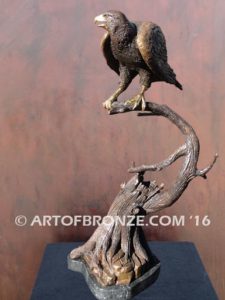 Special Quality bronze hawk sculpture for home or office decor
