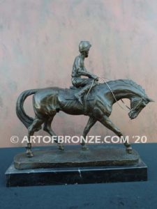 After the Race sculpture beautiful gift award attached to marble base