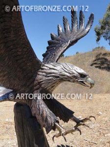 American Spirit bronze eagle landing