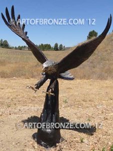 American Spirit bronze eagle landing