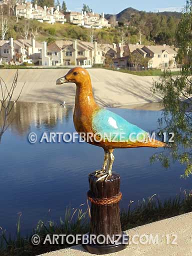 Shoreline Serenity bronze sculpture of life-size seagull for indoor or outdoor display