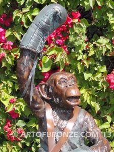 Chimp of the World special edition, gallery quality chimpanzee dressed in boxing gloves and clothing