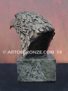 Pride limited-edition lost wax bronze sculpture of eagle head