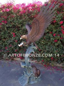 Almighty bronze sculpture of eagle monument for public art