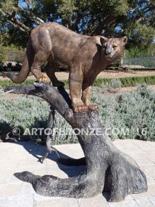 Ever Watchful high-quality bronze cast outdoor monumental sculpture for public display