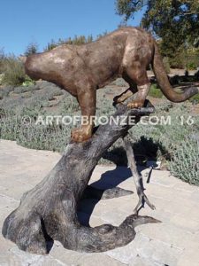 Ever Watchful high-quality bronze cast outdoor monumental sculpture for public display