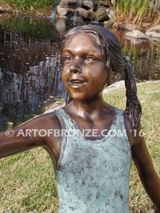 New Surprise sculpture of teenage girl in bathing suit and shell