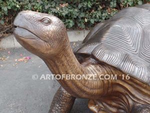 Galapagos Giant Tortoise bronze fine art gallery reptile statue- tortoise, turtle, and terrapin