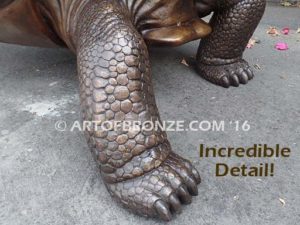 Galapagos Giant Tortoise bronze fine art gallery reptile statue- tortoise, turtle, and terrapin