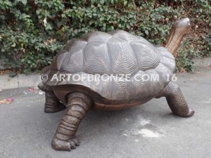 Galapagos Giant Tortoise bronze fine art gallery reptile statue- tortoise, turtle, and terrapin