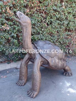 Gigantic Tortoise bronze fine art gallery reptile statue- tortoise, turtle, and terrapin