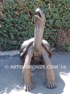 Gigantic Tortoise bronze fine art gallery reptile statue- tortoise, turtle, and terrapin