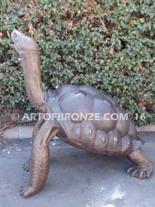 Gigantic Tortoise bronze fine art gallery reptile statue- tortoise, turtle, and terrapin