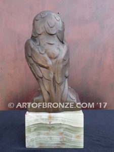 Knowledge & Wisdom lost wax casting of great horned owl gift or mascot