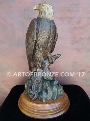 Limited edition bronze eagle sculpture for private collector
