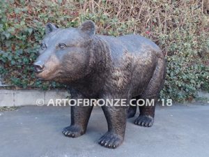 Bear Crossing special edition, gallery quality standing outdoor black bear monument
