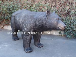 Bear Crossing special edition, gallery quality standing outdoor black bear monument