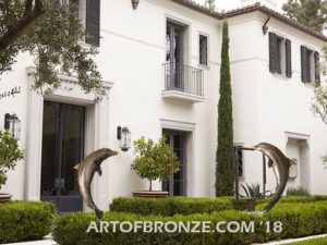 Dolphin Fantasy bronze fine art gallery sculpture of dolphins, whales and porpoises