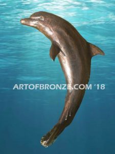 Dolphin Fantasy bronze fine art gallery sculpture of dolphins, whales and porpoises