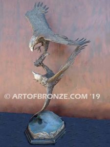 Team Commissary limited edition gallery bronze eagle by artist Michael Maiden