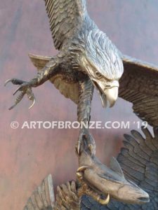 Team Commissary limited edition gallery bronze eagle by artist Michael Maiden