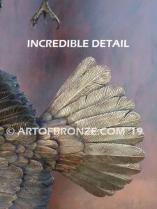 Team Commissary limited edition gallery bronze eagle by artist Michael Maiden