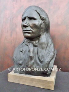 Bloody Knife bronze statue bust of George Armstrong Custer’s favorite scout