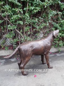 Boundless Love dog gallery quality bronze sculpted Labrador dog monument