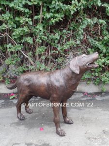 Boundless Love dog gallery quality bronze sculpted Labrador dog monument