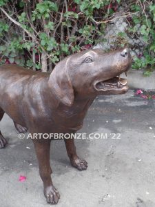 Boundless Love dog gallery quality bronze sculpted Labrador dog monument