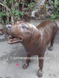 Boundless Love dog gallery quality bronze sculpted Labrador dog monument