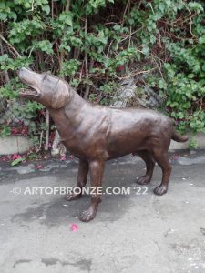 Boundless Love dog gallery quality bronze sculpted Labrador dog monument