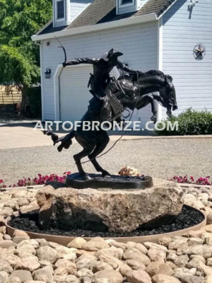 Bronco Buster | Horses & Equestrian Outdoor Sculptures