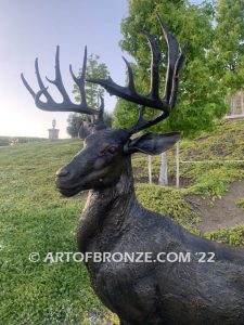 Buck Wild special edition, gallery quality standing outdoor deer (buck) monument