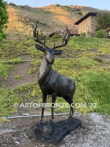 Buck Wild special edition, gallery quality standing outdoor deer (buck) monument