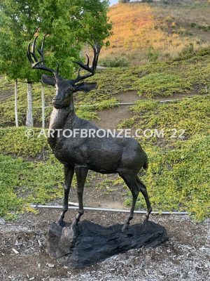 Buck Wild special edition, gallery quality standing outdoor deer (buck) monument