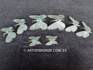 Butterfly Migration flying butterflies bronze sculptures