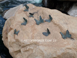 Butterfly Migration flying butterflies bronze sculptures
