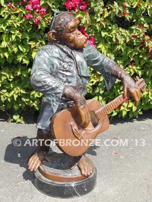 Chimp Musical Flamenco special edition, gallery quality chimpanzee playing flamenco guitar