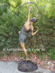 Diana The Huntress monumental bronze statue roman goddess of wild animals and the hunt