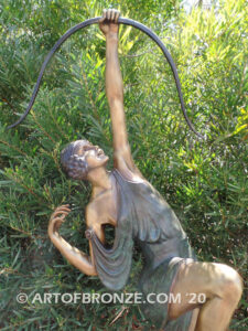 Diana The Huntress monumental bronze statue roman goddess of wild animals and the hunt