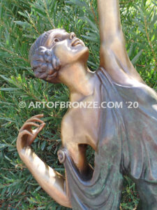 Diana The Huntress monumental bronze statue roman goddess of wild animals and the hunt
