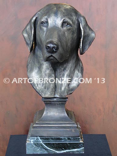 Dusty (Labrador Bust) | Figurative & Classical - Indoor Sculptures