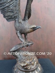 Eagle II flying eagle sculpture corporate gift or award