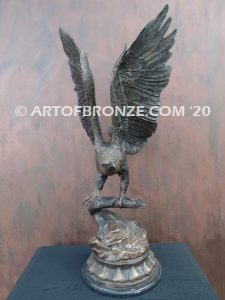 Eagle II flying eagle sculpture corporate gift or award