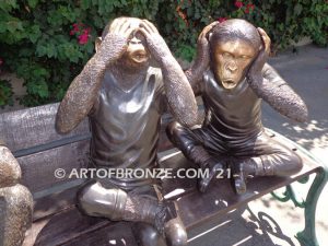 Hear See Speak No Evil special edition, gallery quality three wise monkeys