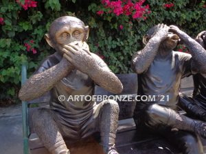 Hear See Speak No Evil special edition, gallery quality three wise monkeys