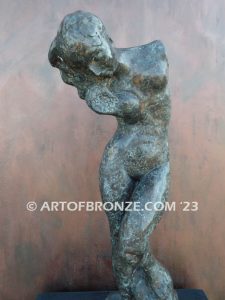 Inner Voice The Muse nude female statue after Auguste Rodin founder of modern sculpture and impressionism